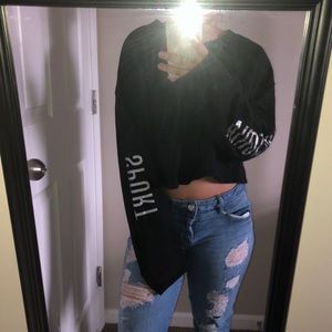 Victoria secret/ sport Black crop top
